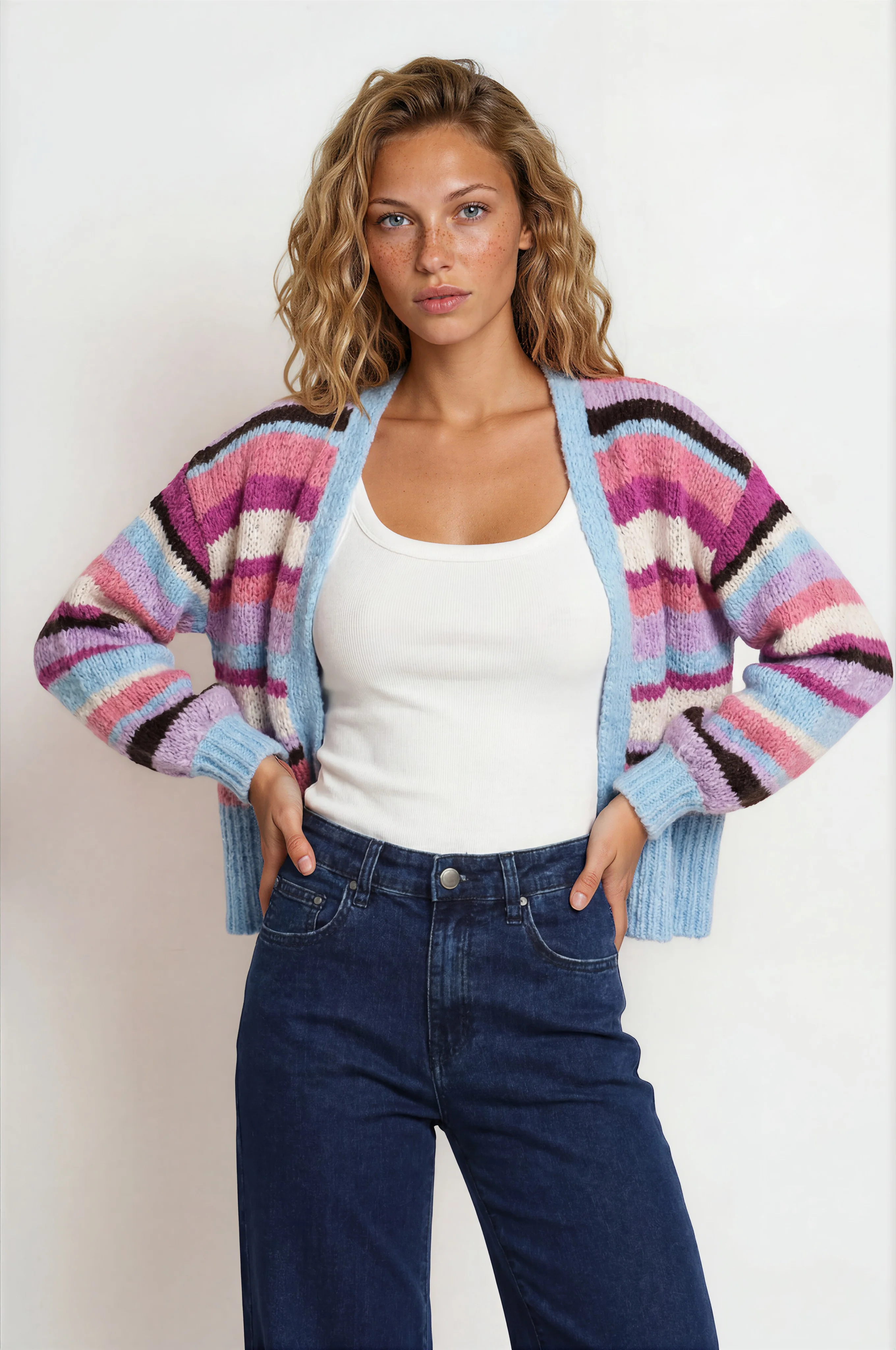 Jesse Jeans - High Waisted Wide Leg Jeans in Dark Denim - Image 24