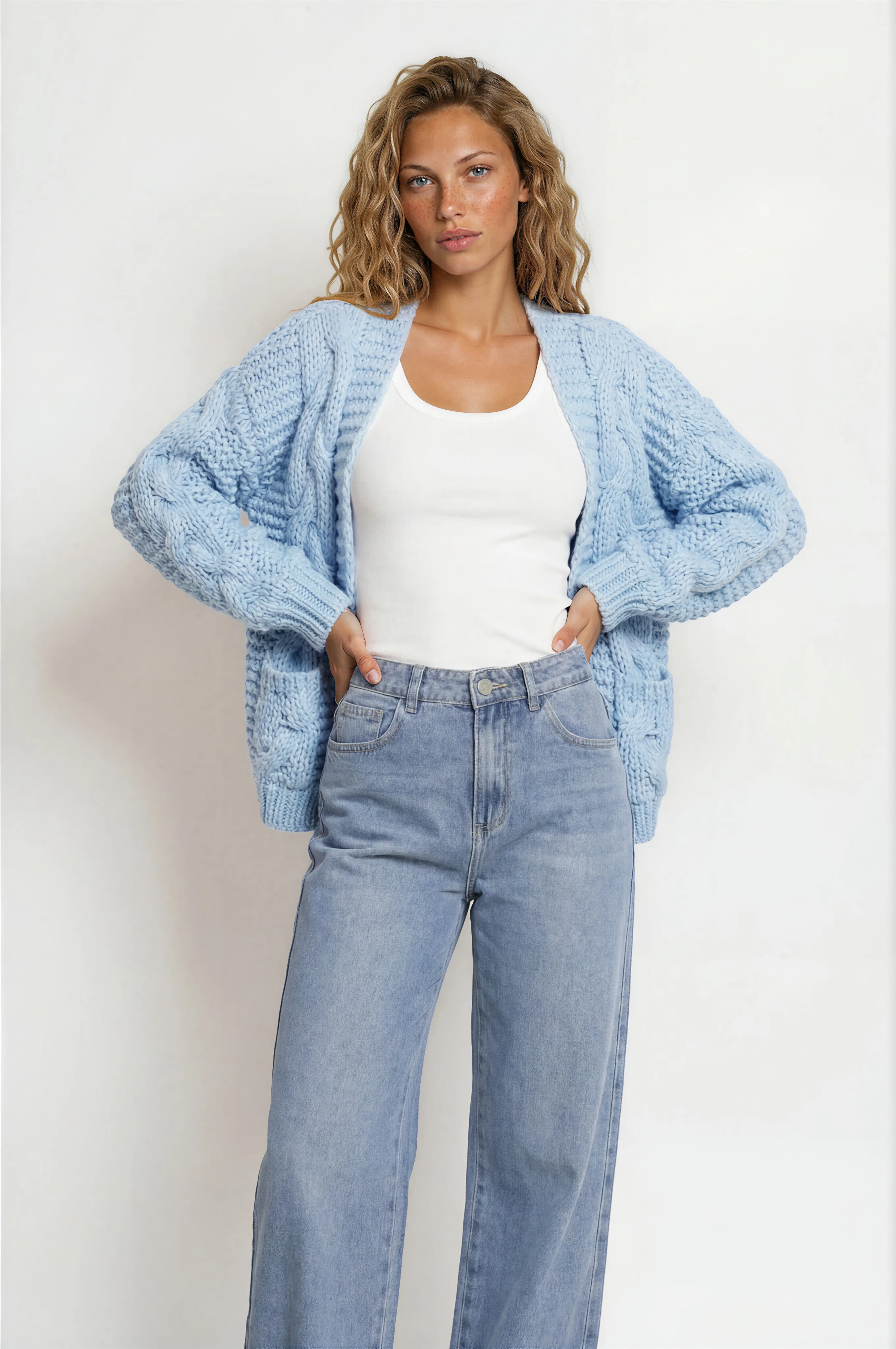 Kash Jeans - Relaxed Mid Rise Mum Jeans in Light Denim - Image 15