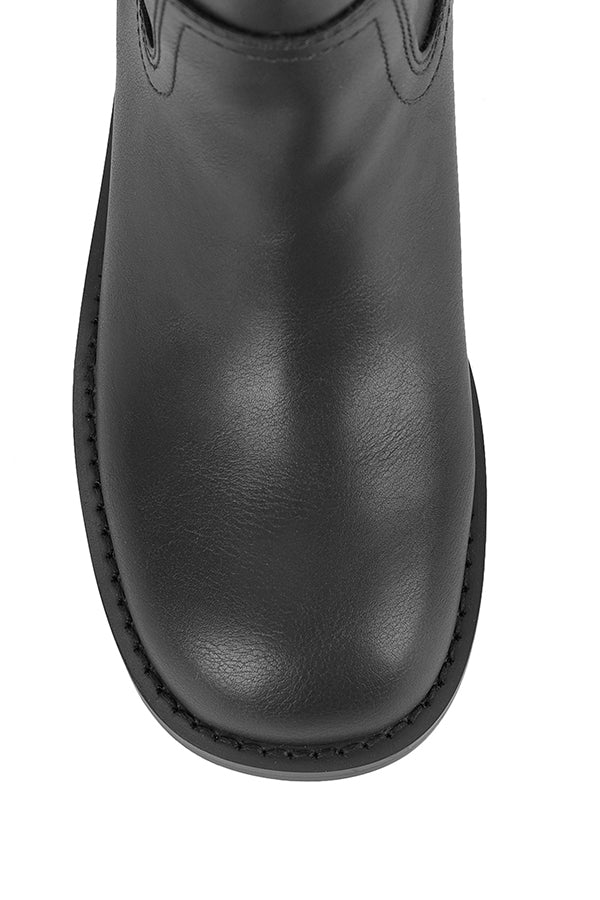 Rogue Knee High Boots - Black - Image 4